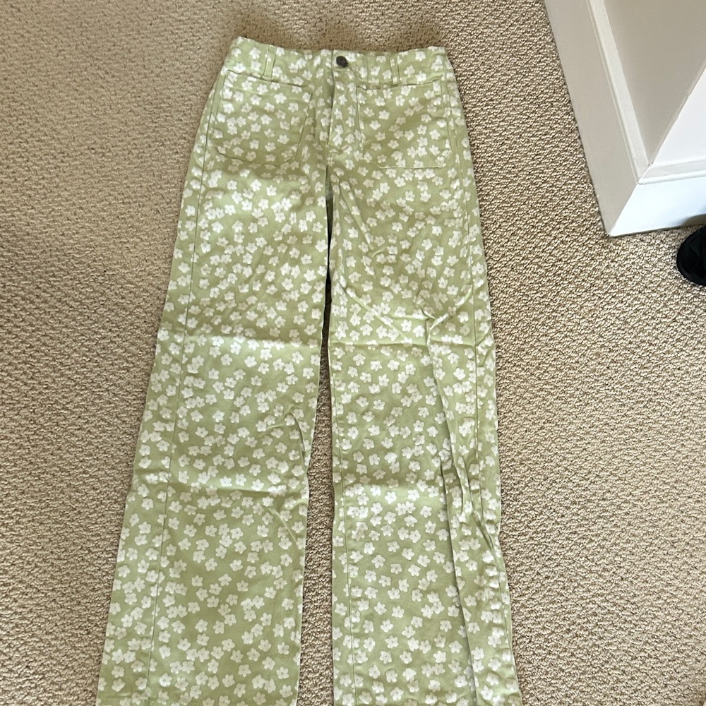 Roxy Green Floral Pants